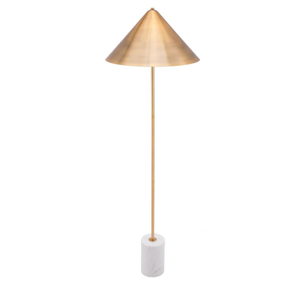 Lámpara de Pie para Sala de Estar | Base Estructura Mármol | Oro | Acero | Interior Cuarto Sala de Espera Habitación Decorativa Hogar Interior Decorativos Lampara Iluminacion Lampara Piso Lampara Moderna Luz Cocina Sala de Estar Dormitorio LÁMPARA NOGAL BEAT BIANCA