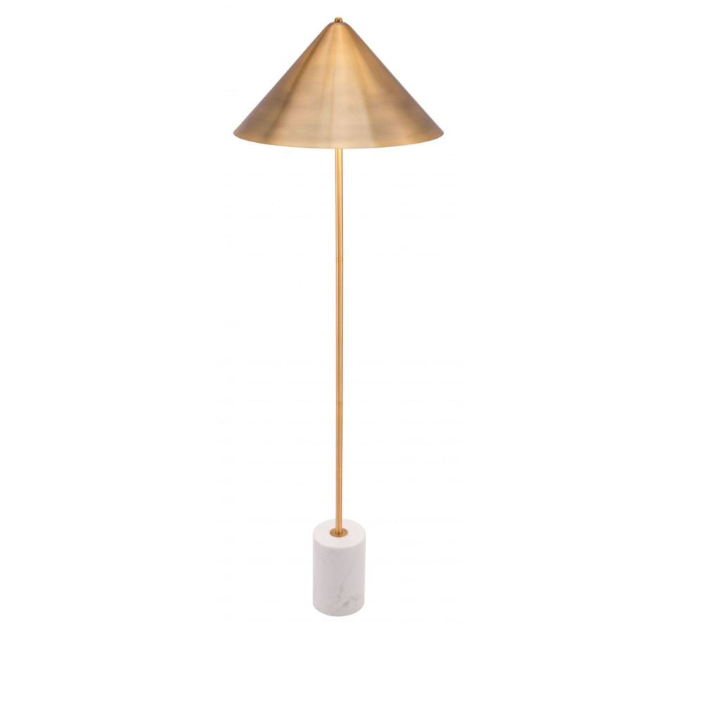 Lámpara de Pie para Sala de Estar | Base Estructura Mármol | Oro | Acero | Interior Cuarto Sala de Espera Habitación Decorativa Hogar Interior Decorativos Lampara Iluminacion Lampara Piso Lampara Moderna Luz Cocina Sala de Estar Dormitorio LÁMPARA NOGAL BEAT BIANCA