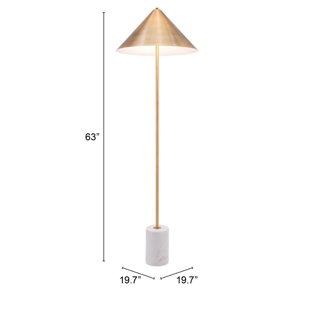 Lámpara de Pie para Sala de Estar | Base Estructura Mármol | Oro | Acero | Interior Cuarto Sala de Espera Habitación Decorativa Hogar Interior Decorativos Lampara Iluminacion Lampara Piso Lampara Moderna Luz Cocina Sala de Estar Dormitorio LÁMPARA NOGAL BEAT BIANCA