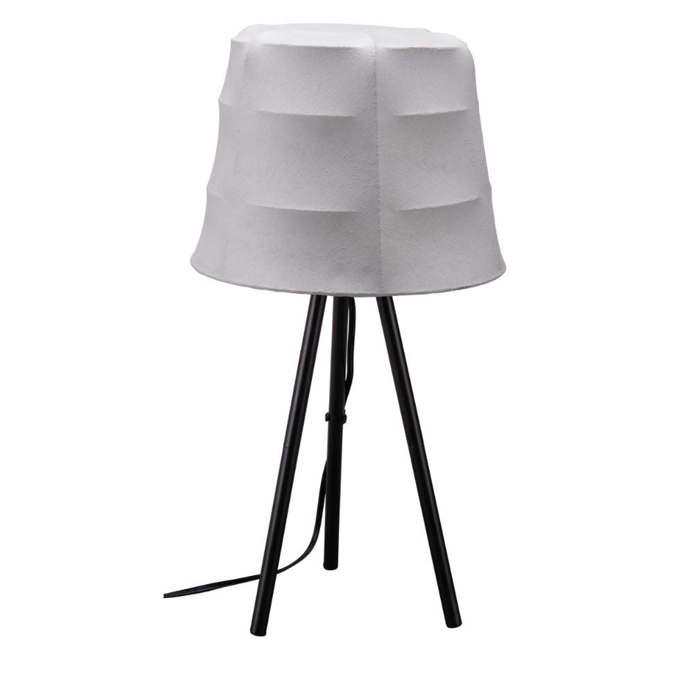 Lámpara de Mesa para Habitación | Gris | Acero Negro Rayón de Polilino | Interior Cuarto Sala de Espera Habitación Decorativa Hogar Interior Decorativos Lampara Iluminacion Lampara Piso Lampara Moderna Luz Cocina Sala de Estar Dormitorio LÁMPARA NOGAL BEAT MOZZI