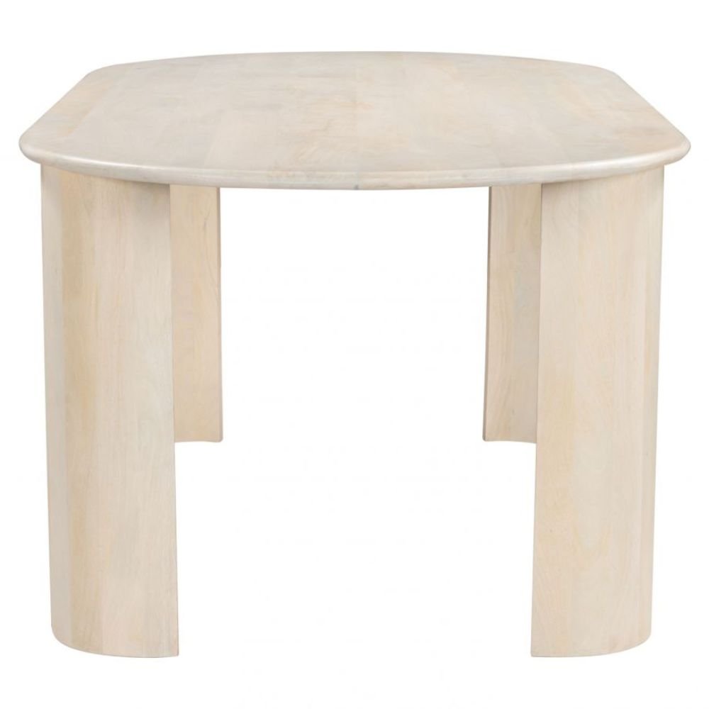 MESA DE COMEDOR ZUO 109857 RISAN | Mesa de Comedor | 76 cm | Beige | Natural | Madera Mango Blanqueada | Interior
