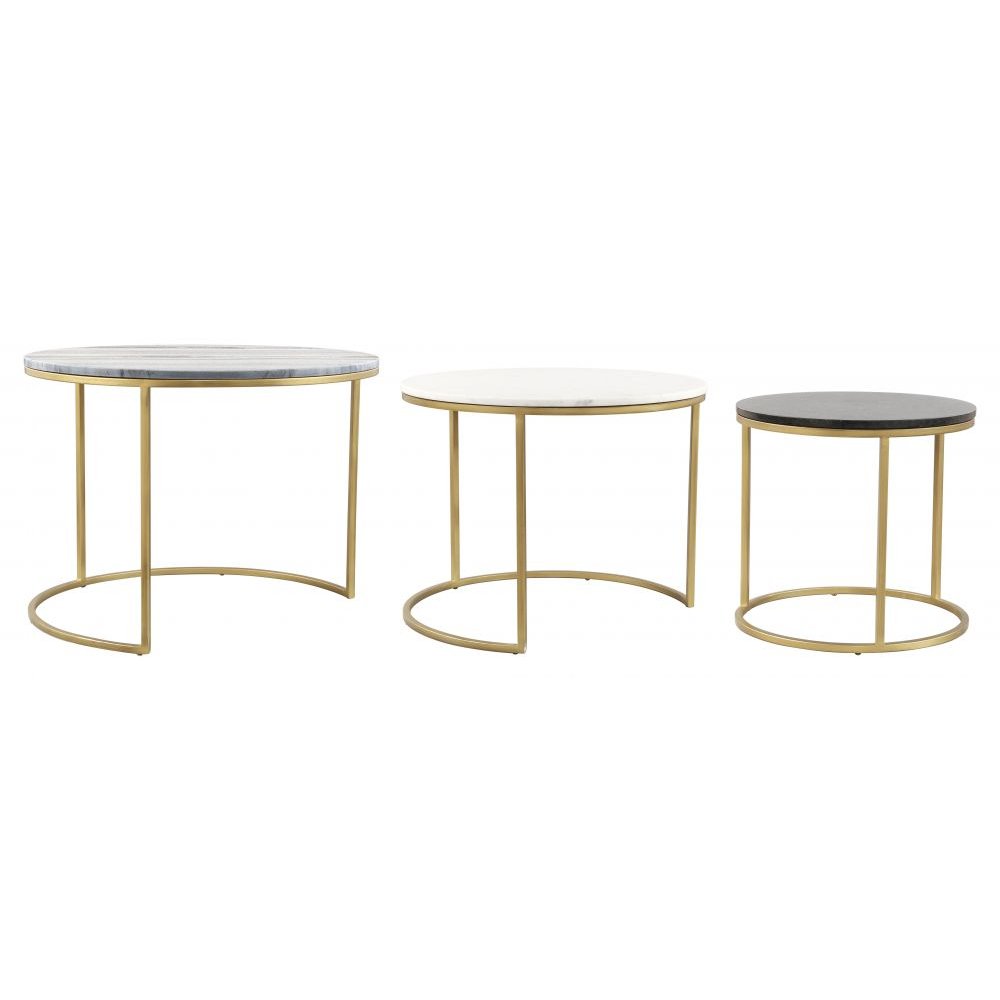 MESA ZUO FRANCO NESTING MESAS | Mesas de Centro para Casa Habitación Hotel | Multicolor | Mármol | Interior
