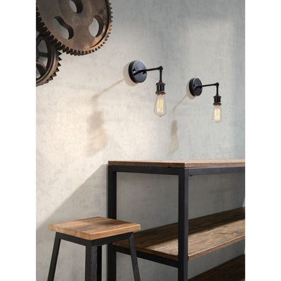 LAMPARA ZUO MISERITE WALL | Lampara de Pared para Restaurante Casa | Diseño Industrial Steampunk | Acero Pintado | Interior