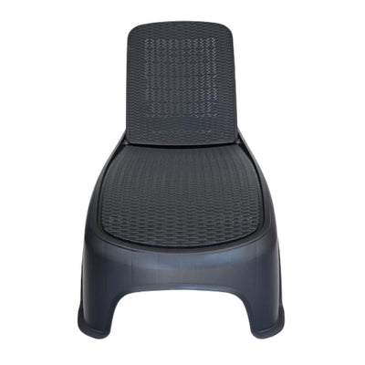 CAMASTRO OFFIHO HAWAII OHV-7031 | Camastro Hotel Playa | Resistente Rayos UV| Polipropileno | Interior + Exterior | Jardín Terraza Casa Hotel Playa Aire Libre Material Ecológico Imitación Mimbre