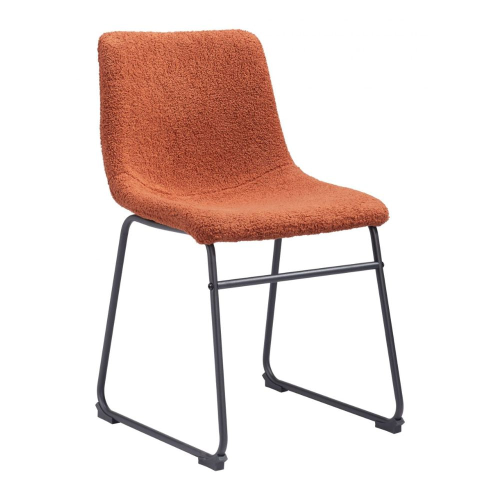 Silla Comercial Para Cafeterías Metálica -  ZUO 109680 - Naranja Quemado - Tapizada Sillas De Restaurante Sillas De Bar Sillas De Café Sillas De Comedor Comercial Sillas De Salón De Eventos Sillas De Auditorio Sillas De Teatro Sillas De Gimnasio Sillas De Boutique Sillas De Spa Sillas De Salón De Belleza Sillas De Lobby Sillas De Lounge Sillas De Discoteca Sillas De Centro De Convenciones Sillas De Feria Comercial Sillas De Exposición Comercial.