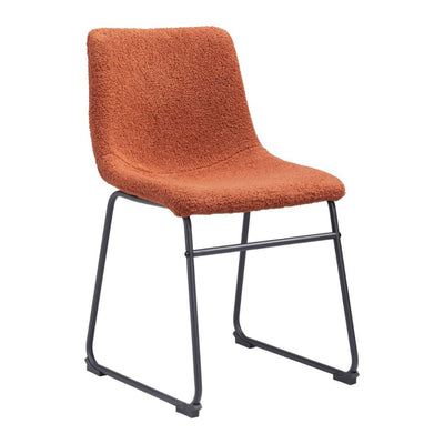 Silla Comercial Para Cafeterías Metálica -  ZUO 109680 - Naranja Quemado - Tapizada Sillas De Restaurante Sillas De Bar Sillas De Café Sillas De Comedor Comercial Sillas De Salón De Eventos Sillas De Auditorio Sillas De Teatro Sillas De Gimnasio Sillas De Boutique Sillas De Spa Sillas De Salón De Belleza Sillas De Lobby Sillas De Lounge Sillas De Discoteca Sillas De Centro De Convenciones Sillas De Feria Comercial Sillas De Exposición Comercial.