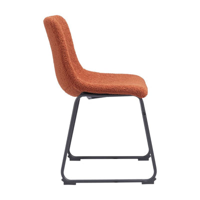 Silla Comercial Para Cafeterías Metálica -  ZUO 109680 - Naranja Quemado - Tapizada Sillas De Restaurante Sillas De Bar Sillas De Café Sillas De Comedor Comercial Sillas De Salón De Eventos Sillas De Auditorio Sillas De Teatro Sillas De Gimnasio Sillas De Boutique Sillas De Spa Sillas De Salón De Belleza Sillas De Lobby Sillas De Lounge Sillas De Discoteca Sillas De Centro De Convenciones Sillas De Feria Comercial Sillas De Exposición Comercial.