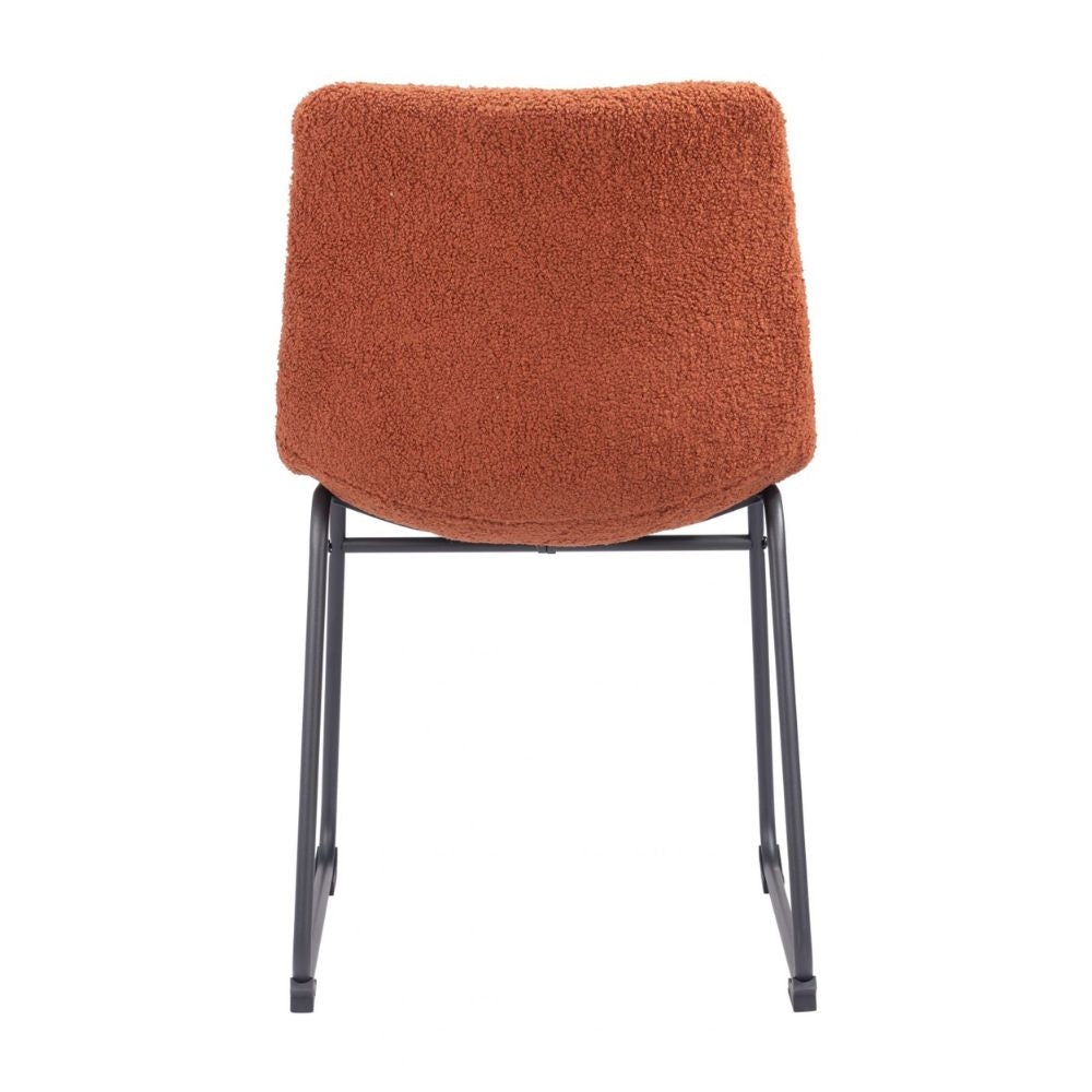 Silla Comercial Para Cafeterías Metálica -  ZUO 109680 - Naranja Quemado - Tapizada Sillas De Restaurante Sillas De Bar Sillas De Café Sillas De Comedor Comercial Sillas De Salón De Eventos Sillas De Auditorio Sillas De Teatro Sillas De Gimnasio Sillas De Boutique Sillas De Spa Sillas De Salón De Belleza Sillas De Lobby Sillas De Lounge Sillas De Discoteca Sillas De Centro De Convenciones Sillas De Feria Comercial Sillas De Exposición Comercial.