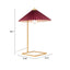 LÁMPARA ZUO CHARO | Lámpara de Mesa para Escritorio | Rojo | Acero Oro PVC | Interior