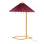 LÁMPARA ZUO CHARO | Lámpara de Mesa para Escritorio | Rojo | Acero Oro PVC | Interior