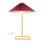 LÁMPARA ZUO CHARO | Lámpara de Mesa para Escritorio | Rojo | Acero Oro PVC | Interior