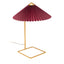 LÁMPARA ZUO CHARO | Lámpara de Mesa para Escritorio | Rojo | Acero Oro PVC | Interior