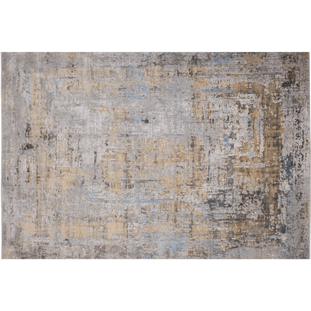LAVIN ADARA T2260 | Tapete Decorativo para Habitación Hotel Moderno | Tonos Gris + Verde + Oro | Rasurado | Varias Medidas | Rectangular | Interior - T2260-60 x 90 - LAVIN - NOGAL BEAT -