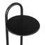 MESA AUXILIAR ZUO CHRISTIAN | Mesa Auxiliar Decorativa Ocasional | 56 cm | Base Mármol Blanco | Negro | Hierro | Interior