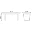 MESA NOGAL BEAT ATLAS | Mesa para Comedor | 51 cm | Base Acero Inoxidable Galvanizado Oro | Blanco | Piedra Compuesta de Mármol Sintético | Interior - 100652 - Zuo - NOGAL BEAT - Mesas