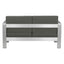 SOFA ZUO COSMOPOLITAN | Sofa Terraza Aire Libre | Marco en Aluminio | Gris Obscuro | Polietileno Imitacion Madera | Exterior